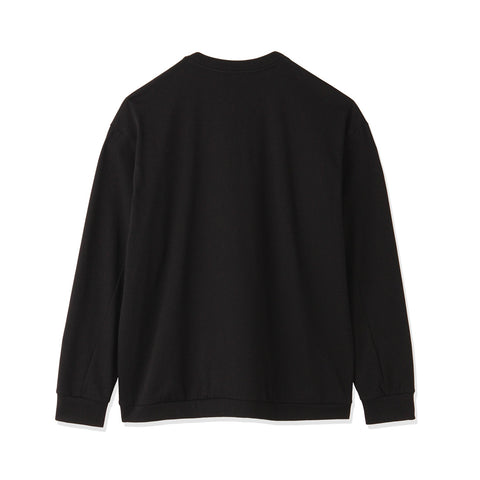 【THE LIMITED EDITION】Terry Fleece Middle Sweatshirt Color: Black