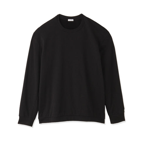 【THE LIMITED EDITION】Terry Fleece Middle Sweatshirt Color: Black