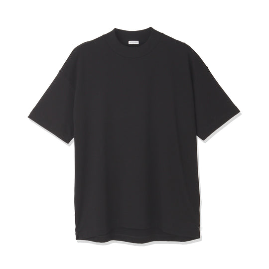 Mock Neck Big T-shirt Color: Black