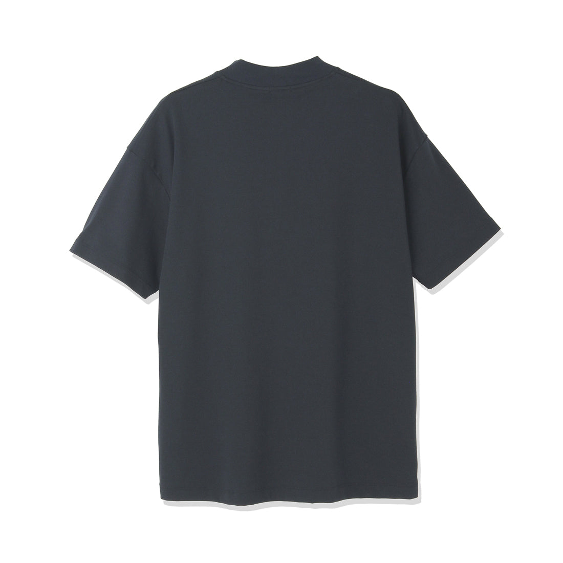 Mock Neck Big T-shirt Color: Navy