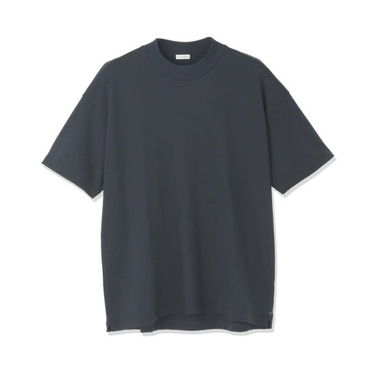 Mock Neck Big T-shirt Color: Navy