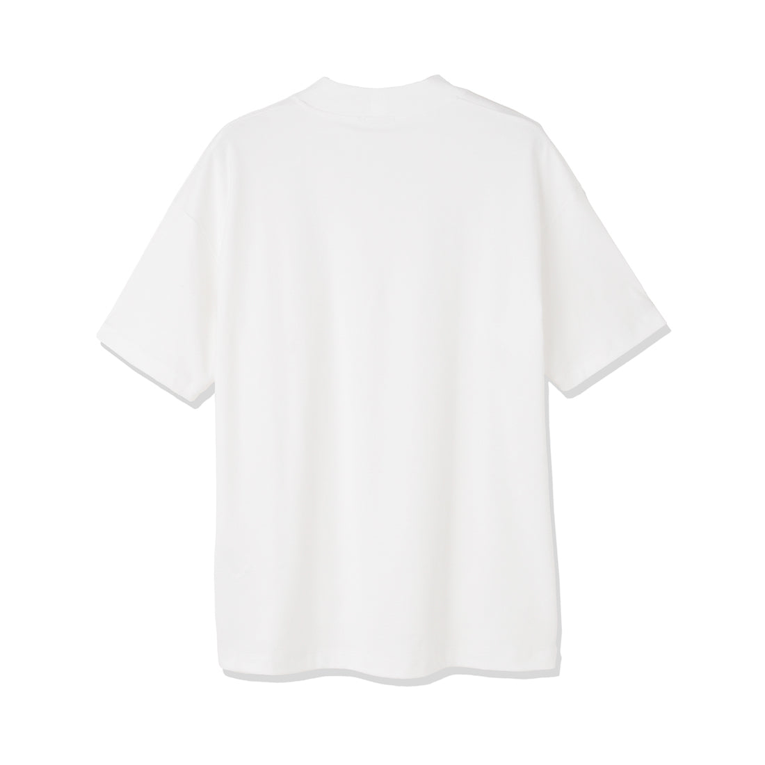 Mock Neck Big T-shirt Color: White