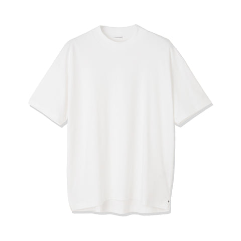 Mock Neck Big T-shirt Color: White