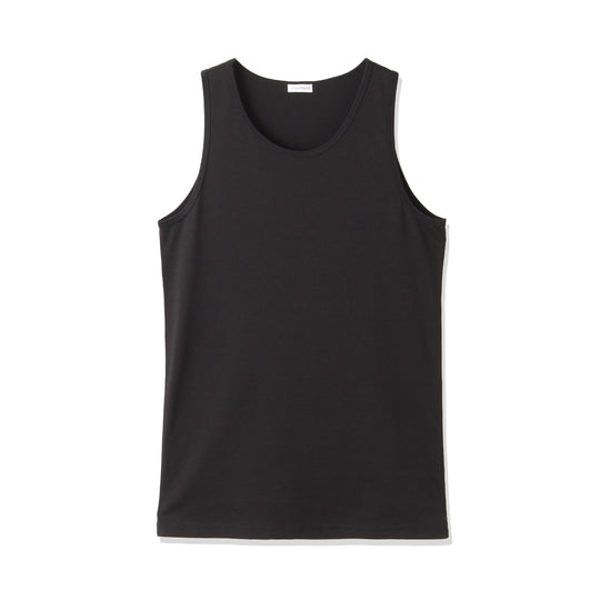 SUVIN PLATINUM High Gauge Fraise Comfort Tank Top Color: Black