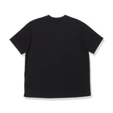 スビンプラチナムスムースビッグTシャツブラックの背面を写した商品画像