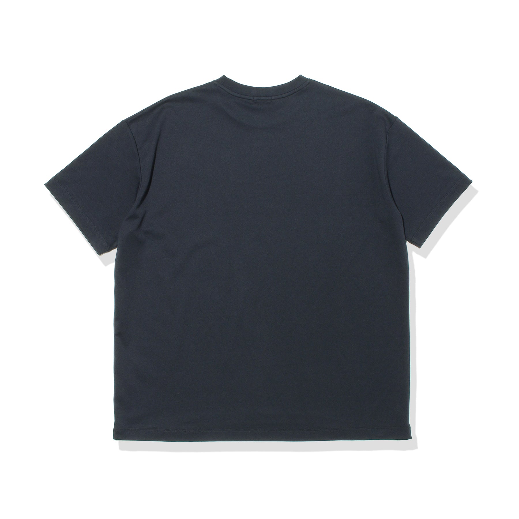 スビンプラチナムスムースビッグTシャツネイビーの背面を写した商品画像