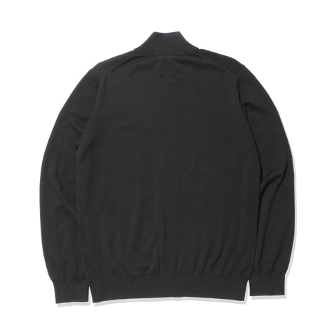 【10月上旬発送予定】SUVIN PLATINUM Zip Up Knit Color: Black