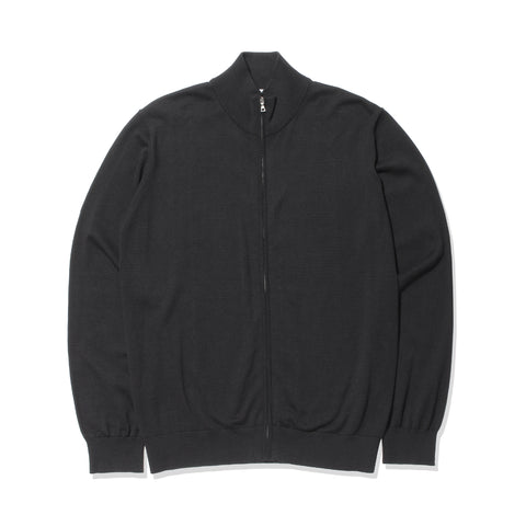 SUVIN PLATINUM Zip Up Knit Color: Black