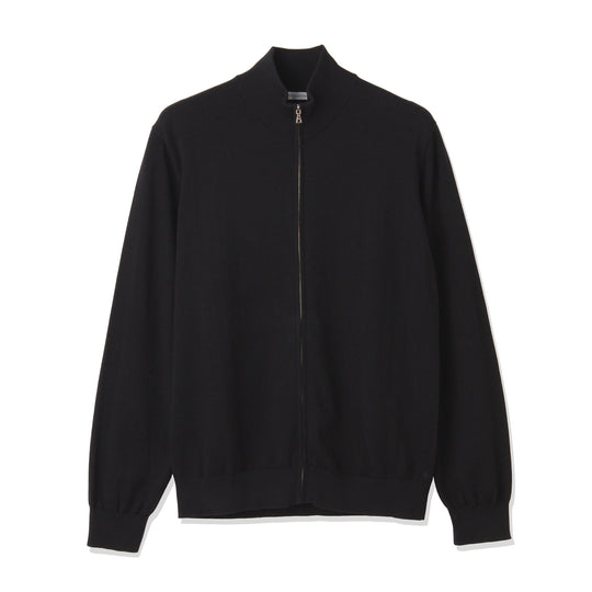 SUVIN PLATINUM Zip Up Knit Color: Black