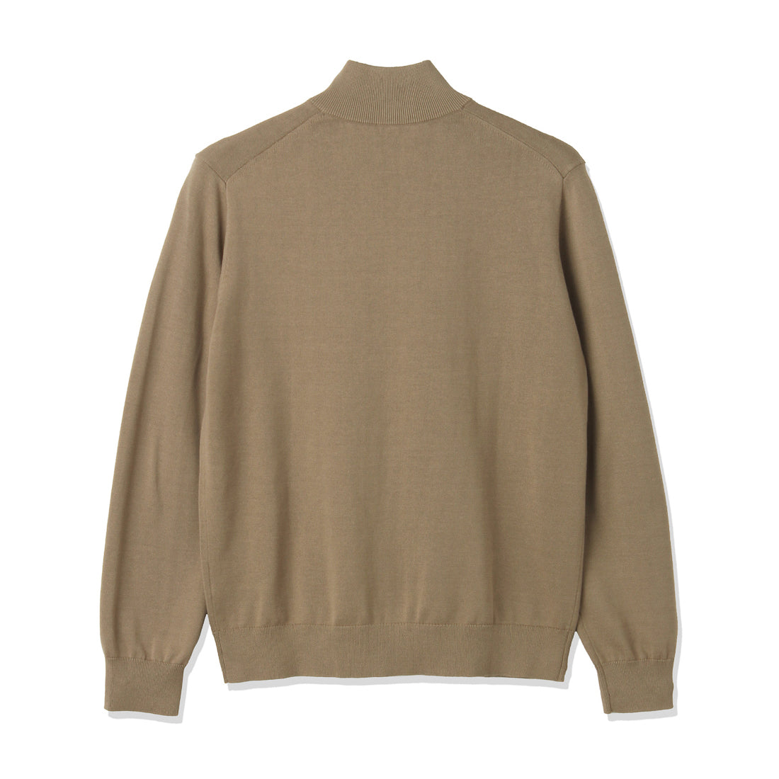 SUVIN PLATINUM Zip Up Knit Color: Mocha