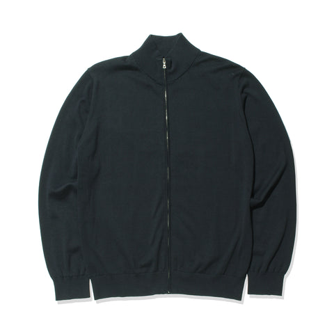 SUVIN PLATINUM Zip Up Knit Color: Navy