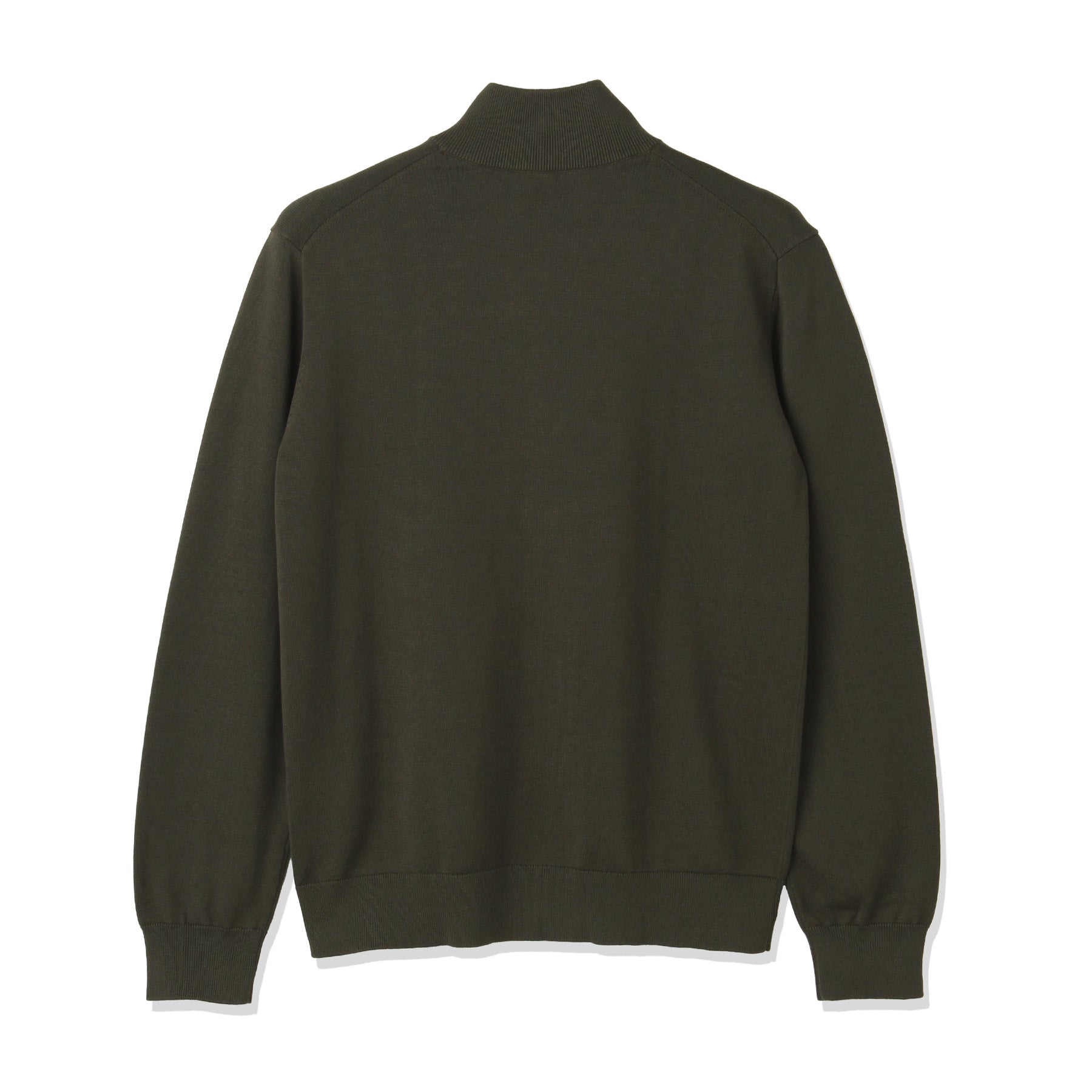 SUVIN PLATINUM Zip Up Knit Color: Olive