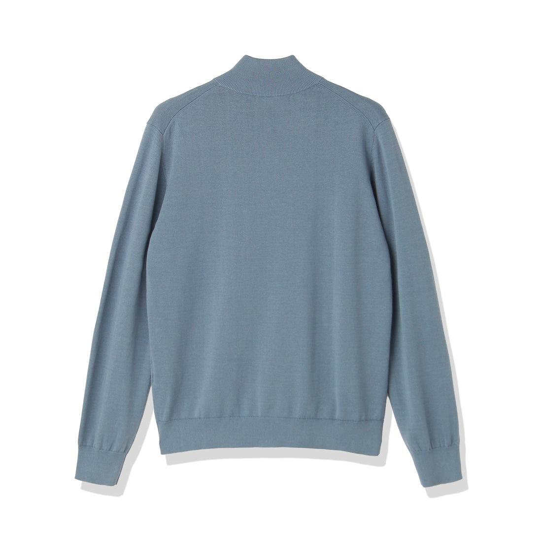 SUVIN PLATINUM Zip Up Knit Color: Slate Blue