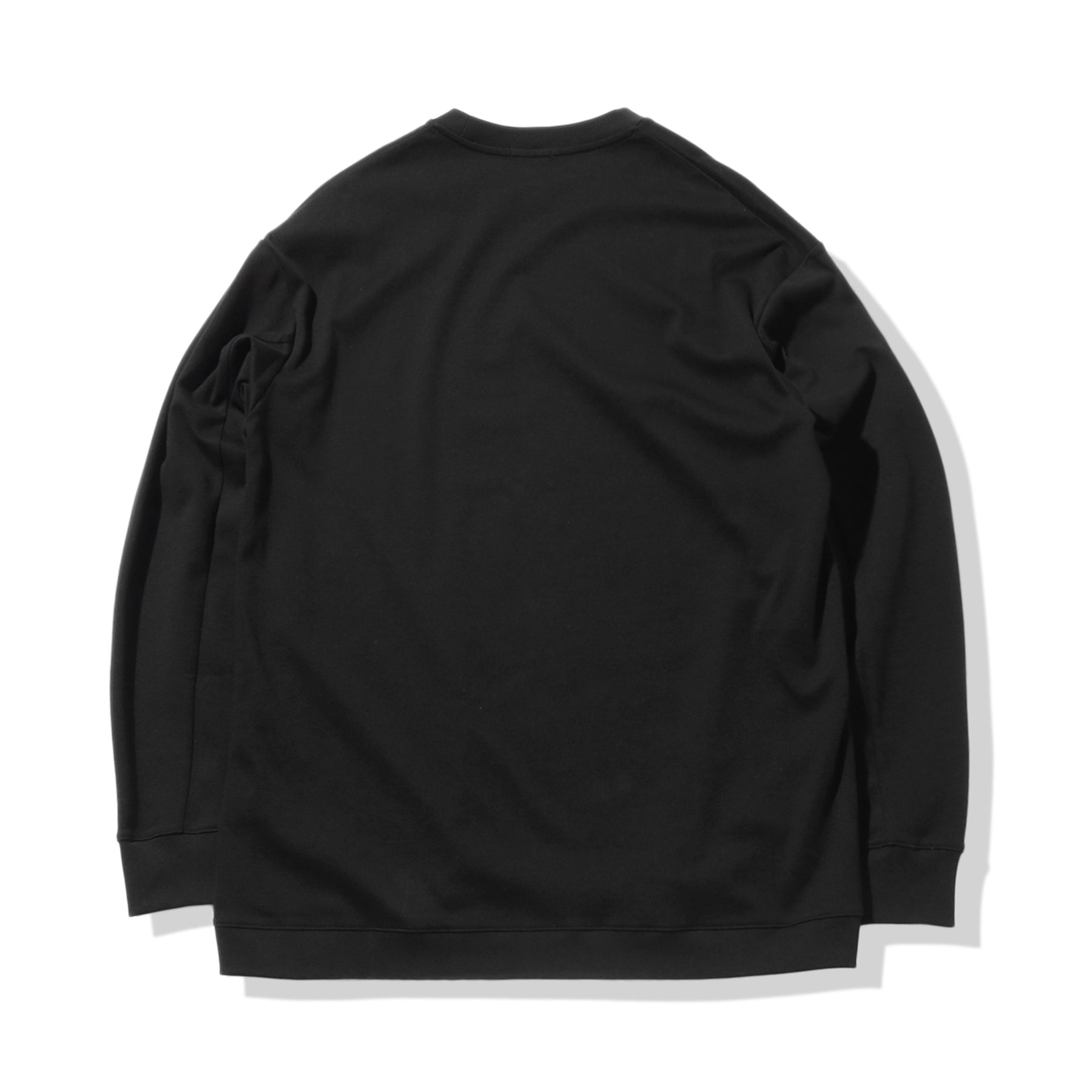スビンプラチナムスムース ミドルスウェットシャツ ブラック