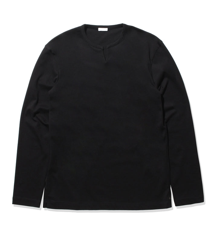 スビンプラチナムテーラードキーネックロングスリーブTシャツの商品画像