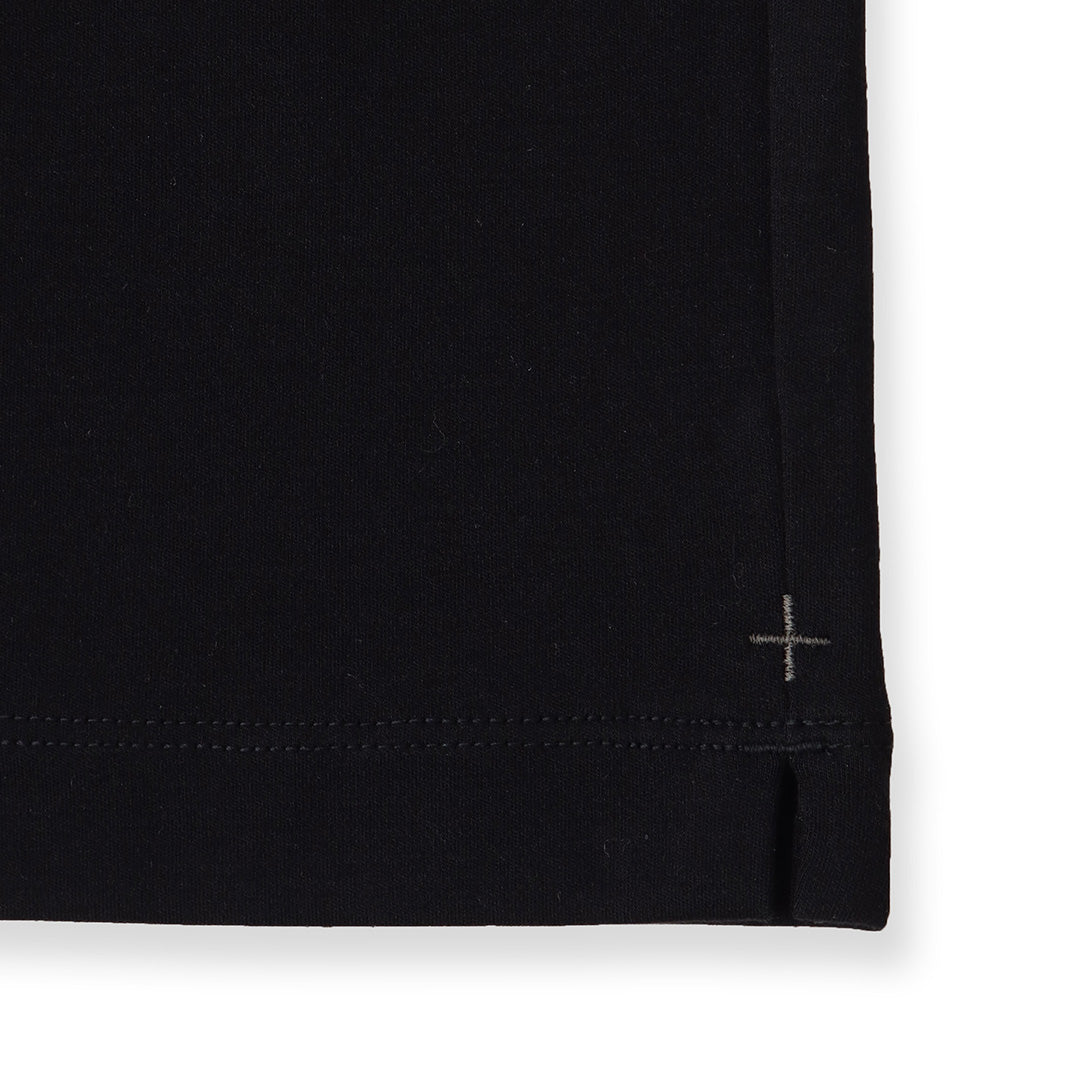 【Renewal】Tailored Key Neck T-shirt Color: Black