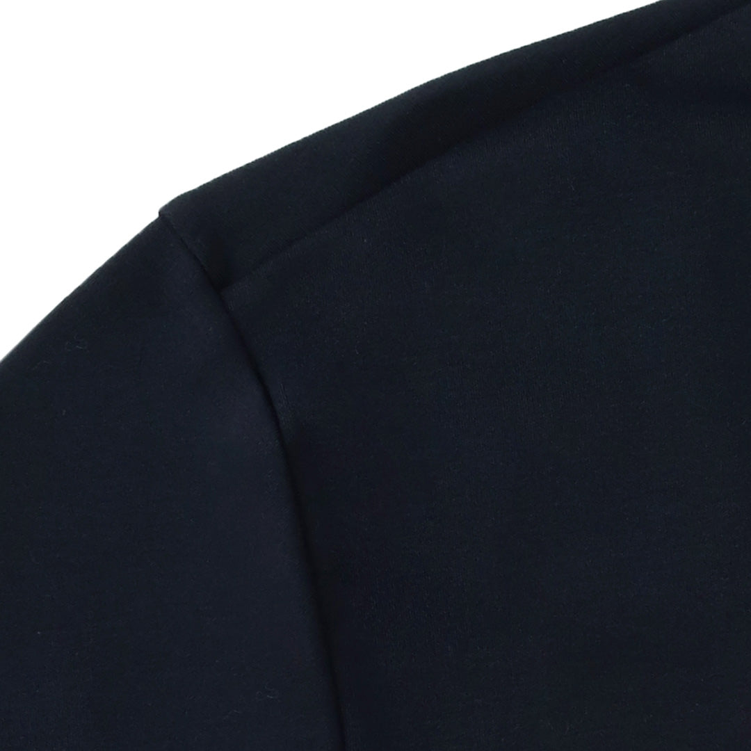 【Renewal】Tailored Key Neck T-shirt Color: Navy