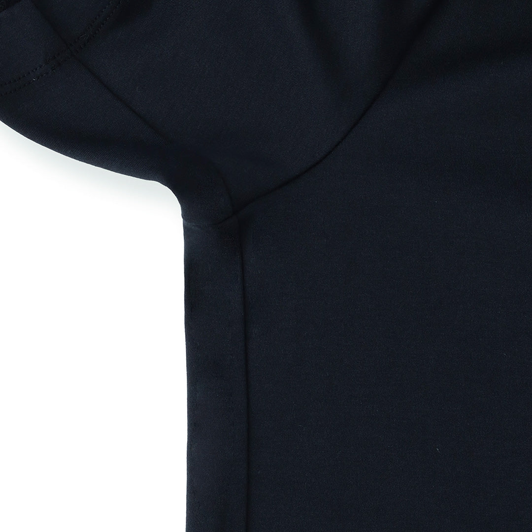 【Renewal】Tailored Key Neck T-shirt Color: Navy