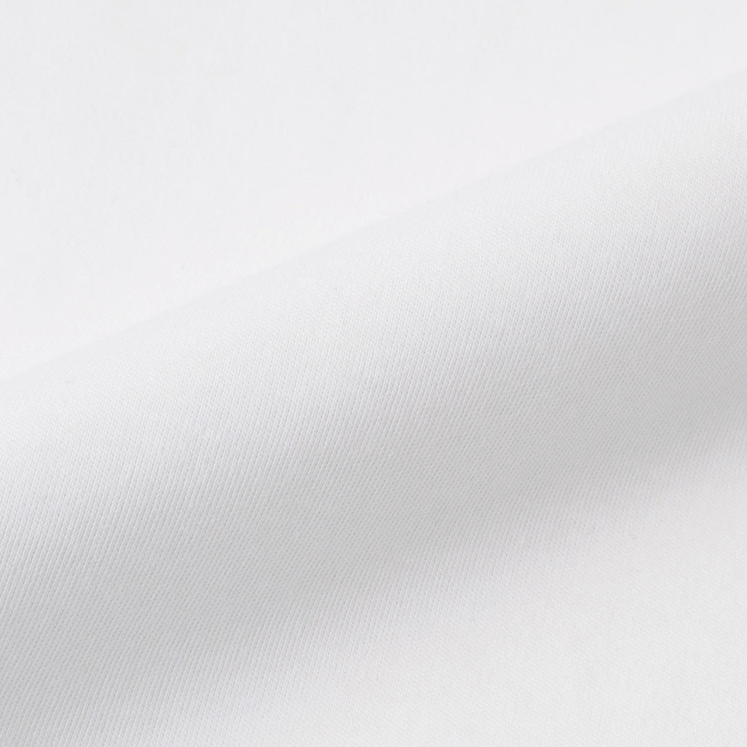 【Renewal】Tailored Key neck T-shirt Color: White