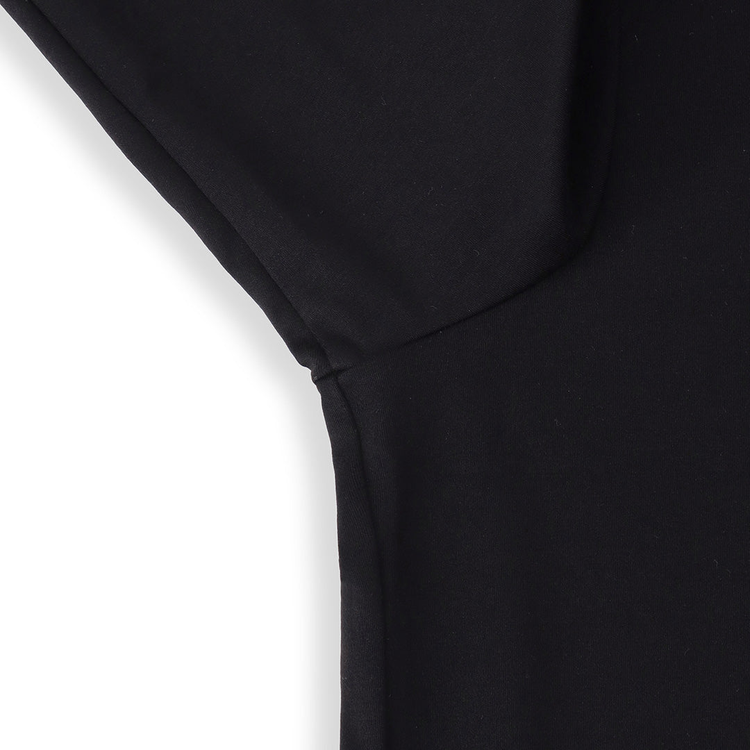 【Renewal】 Tailored Mock Neck Long Sleeve T-shirt Color: Black