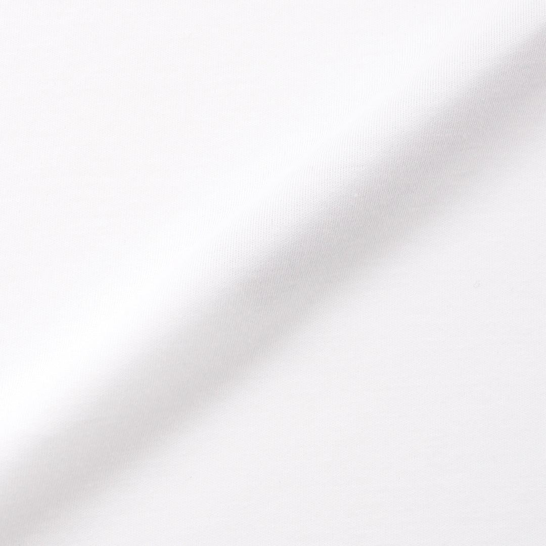 【Renewal】 Tailored Mock Neck Long Sleeve T-shirt Color: White