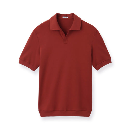 Tailored Skipper Shirt Color: Crimson