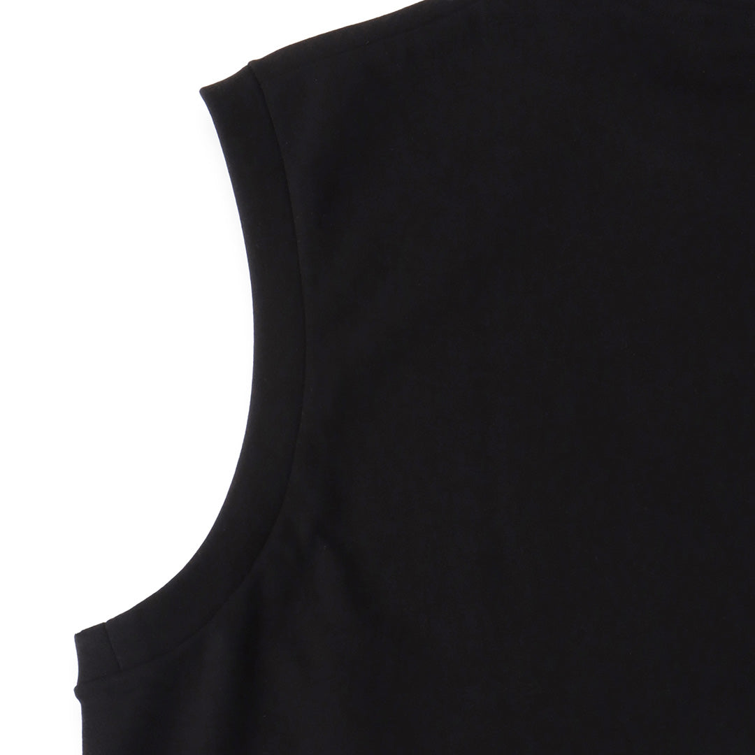 Tailored Sleeveless T-shirt: Black