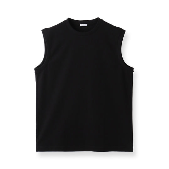 Tailored Sleeveless T-shirt: Black