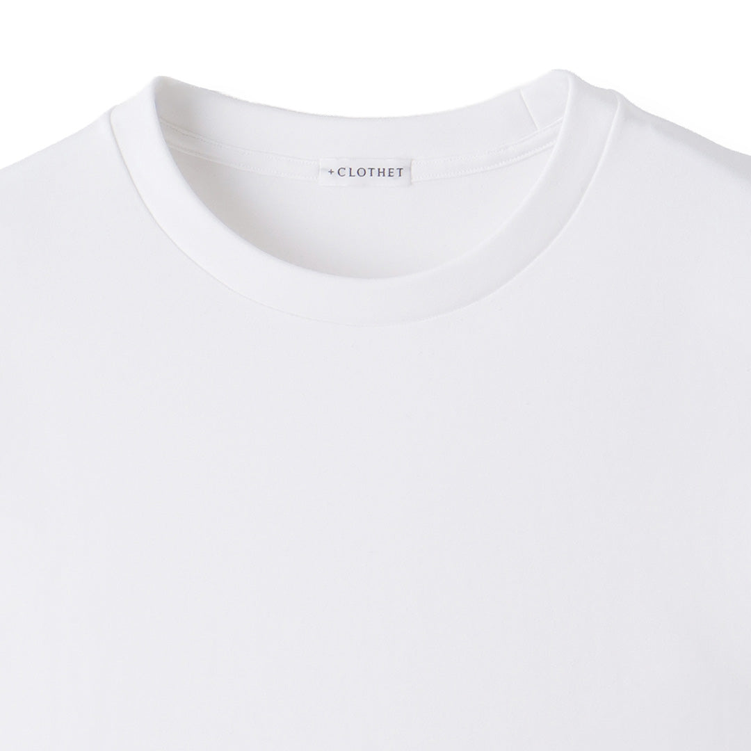 Tailored Sleeveless T-shirt: White
