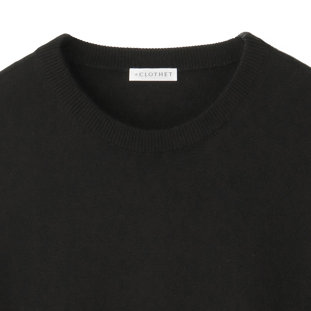 TECHWOOL🄬 Crew Neck Knit Color: Black