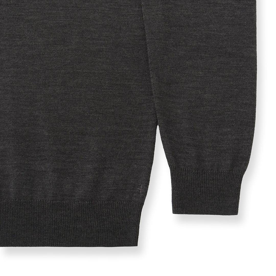 TECHWOOL🄬 Crew Neck Knit Color: Charcoal