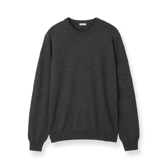 TECHWOOL🄬 Crew Neck Knit Color: Charcoal
