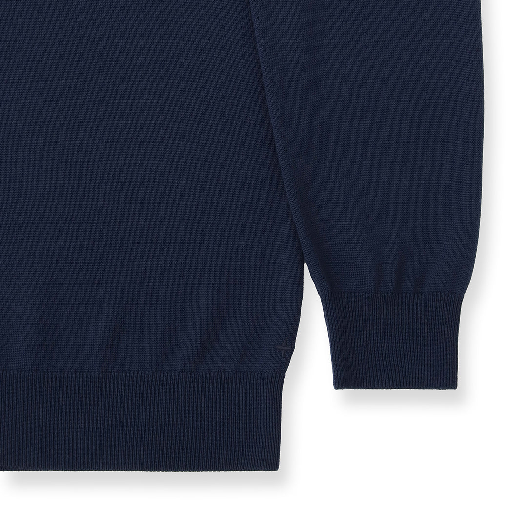 TECHWOOL🄬 Crew Neck Knit Color: Deep Blue
