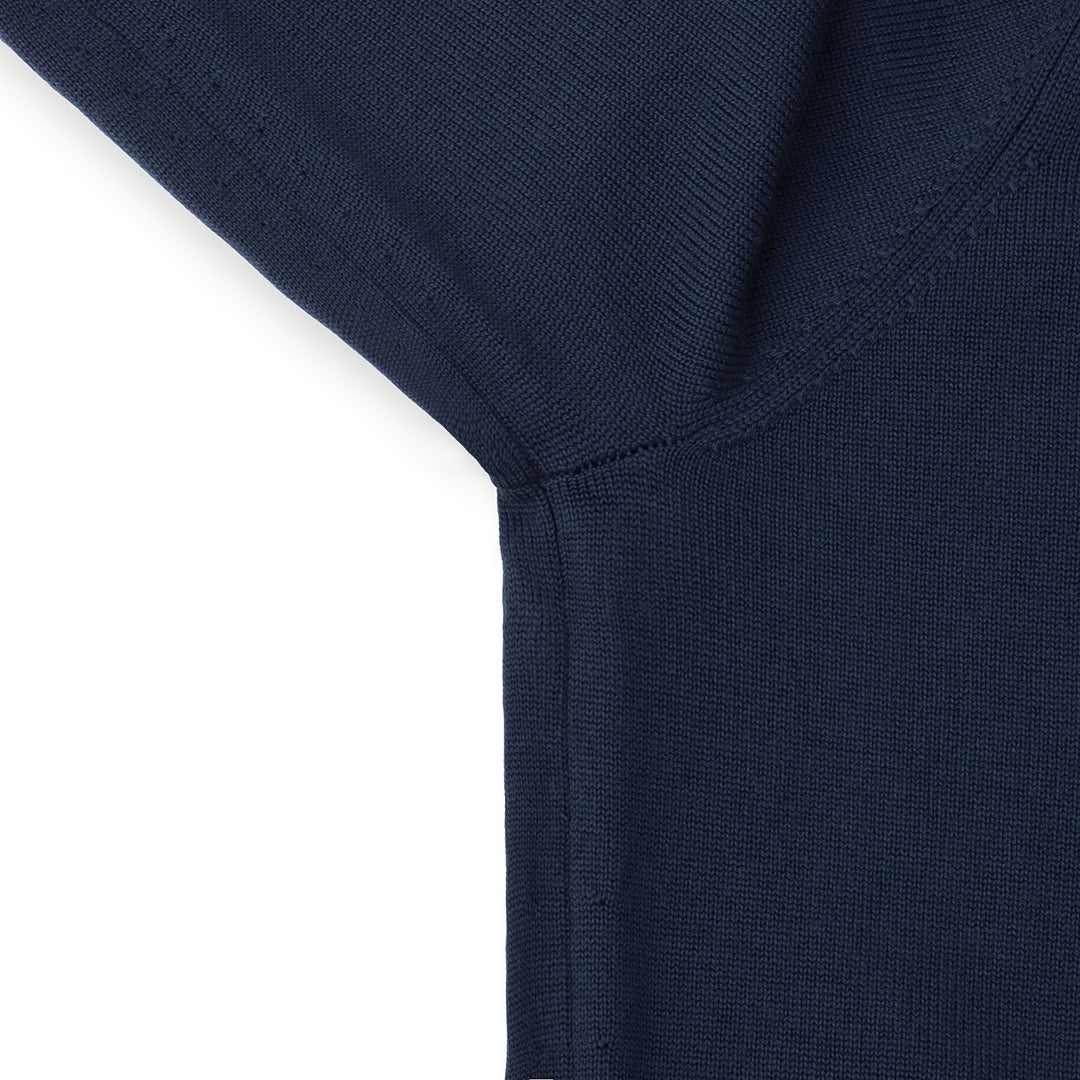 TECHWOOL🄬 Crew Neck Knit Color: Deep Blue