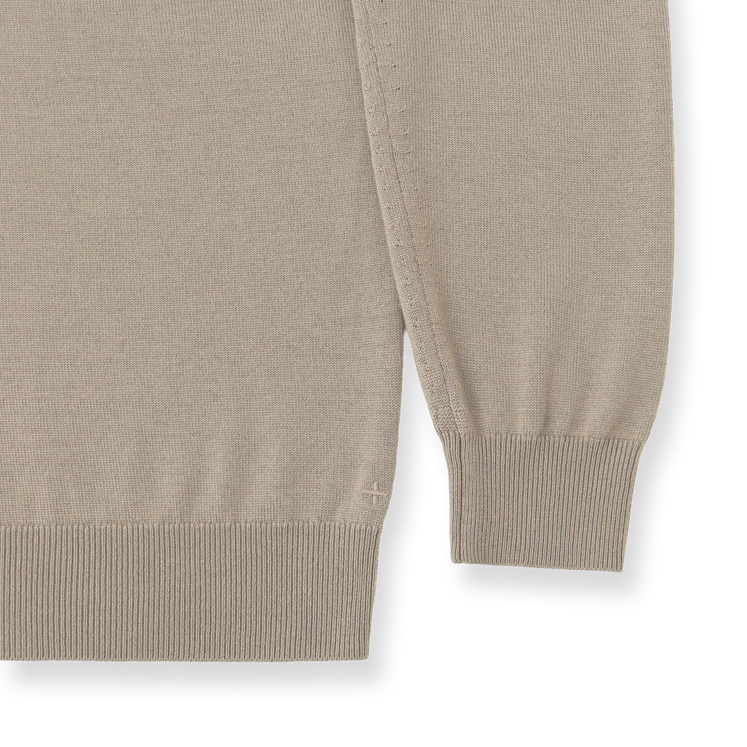 TECHWOOL🄬 Crew Neck Knit Color: Greige