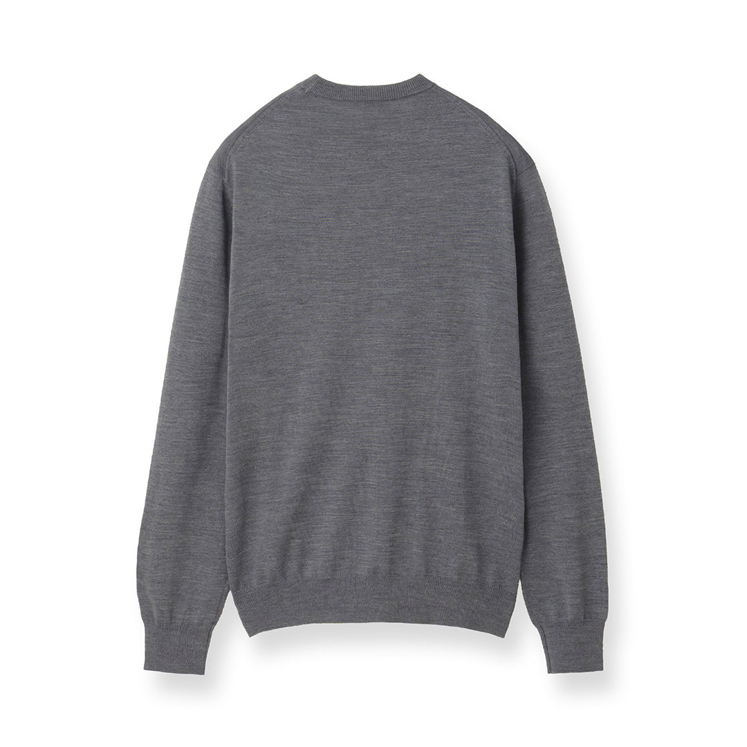 TECHWOOL🄬 Crew Neck Knit Color: Midium Gray
