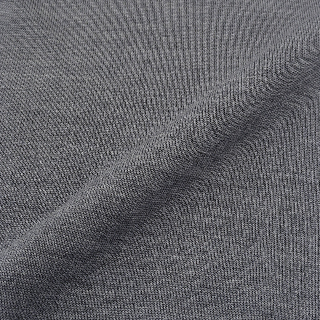 TECHWOOL🄬 Crew Neck Knit Color: Midium Gray