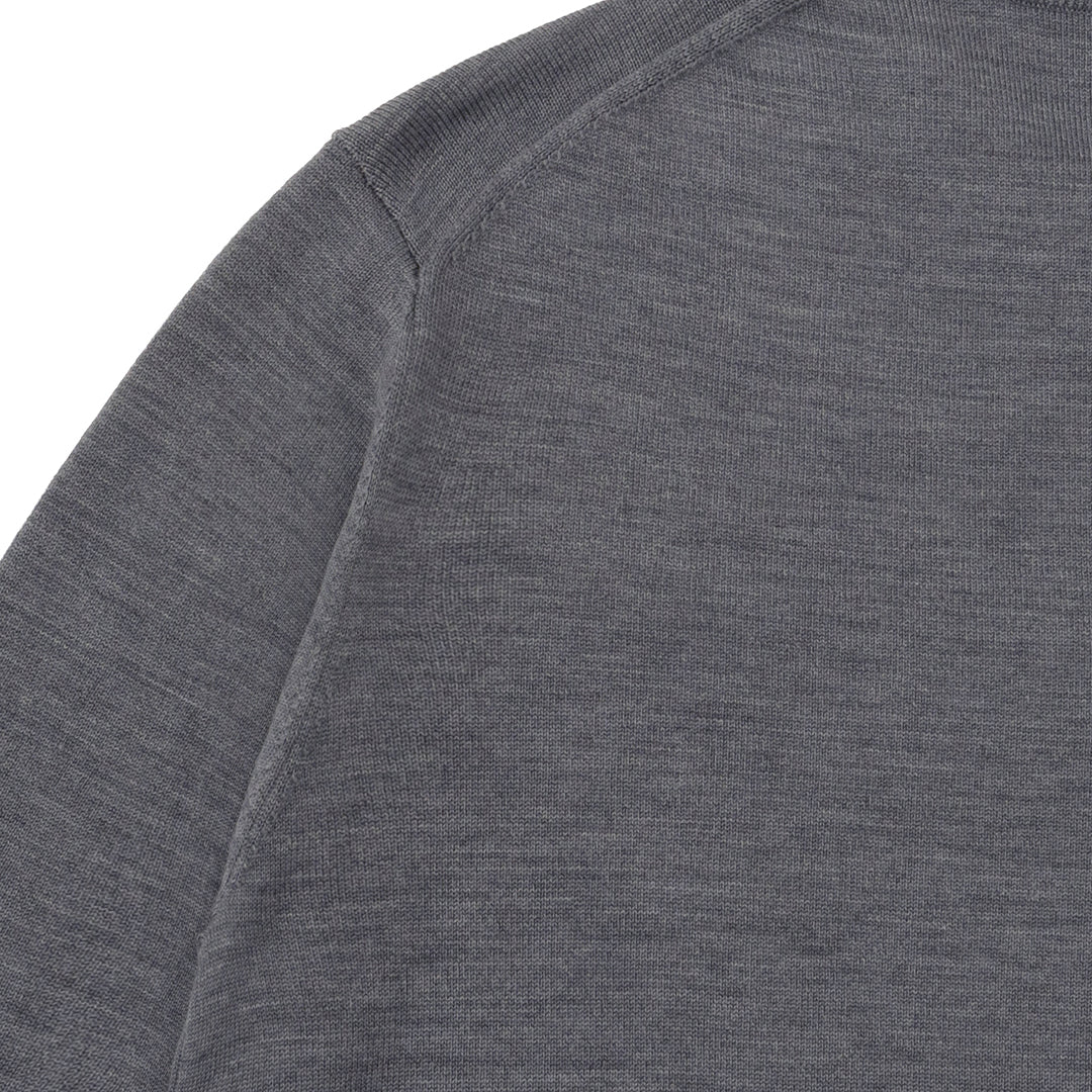 TECHWOOL🄬 Crew Neck Knit Color: Midium Gray