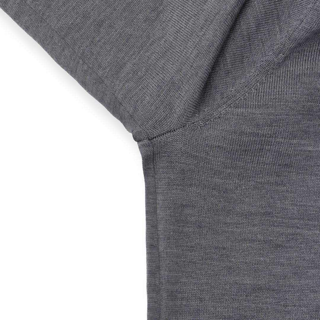 TECHWOOL🄬 Crew Neck Knit Color: Midium Gray