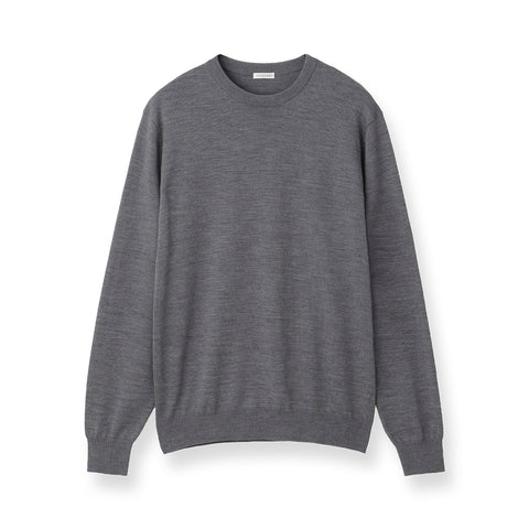 TECHWOOL🄬 Crew Neck Knit Color: Midium Gray