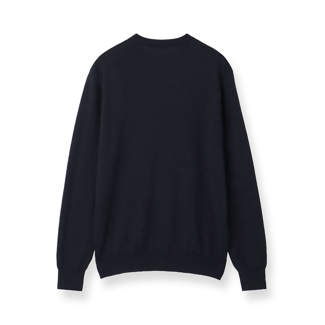TECHWOOL🄬 Crew Neck Knit Color: Navy