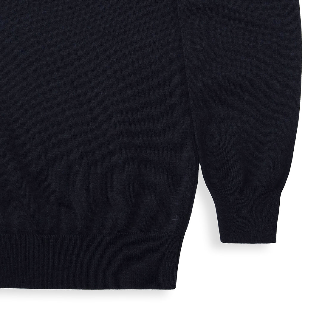 TECHWOOL🄬 Crew Neck Knit Color: Navy