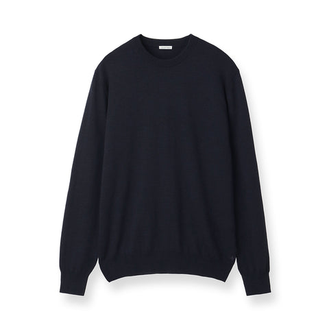 TECHWOOL🄬 Crew Neck Knit Color: Navy