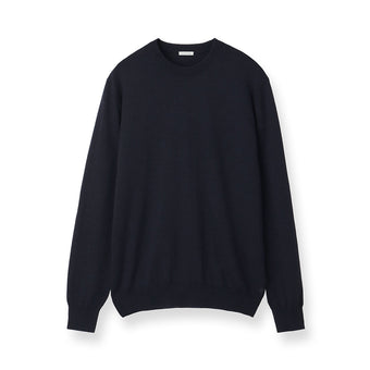 TECHWOOL🄬 Crew Neck Knit Color: Navy