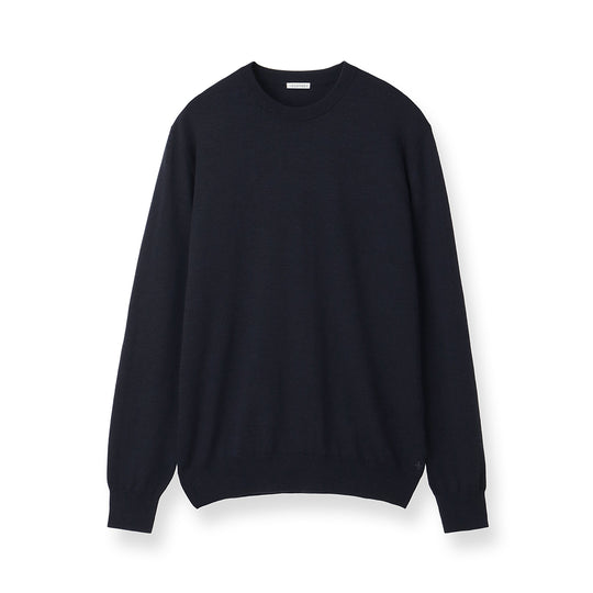 TECHWOOL🄬 Crew Neck Knit Color: Navy