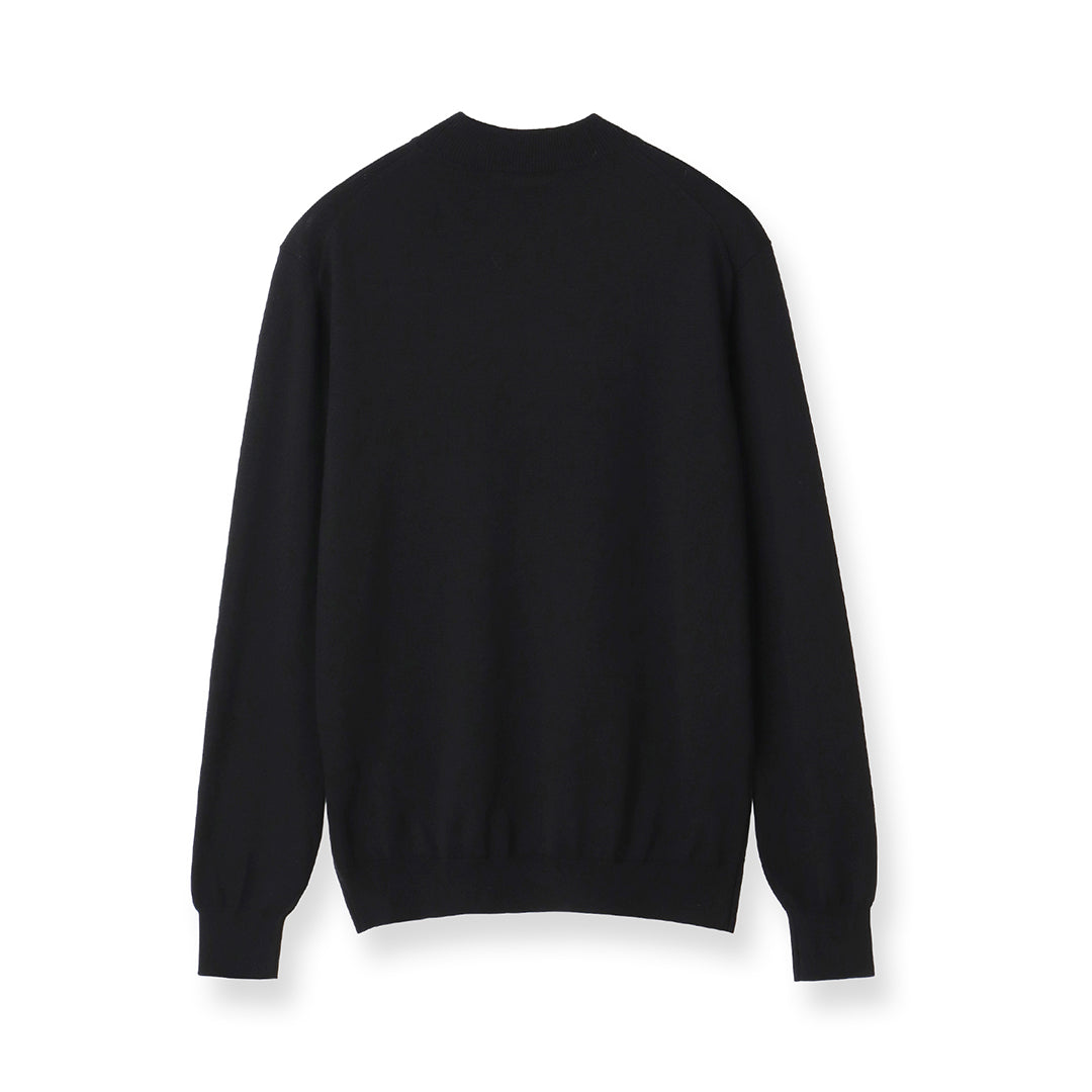 TECHWOOL🄬 Mock Neck Knit Color: Black