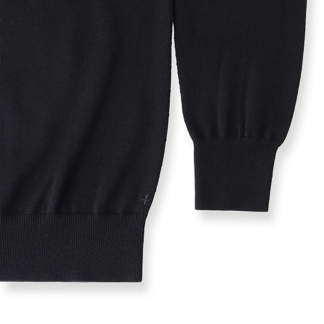 TECHWOOL🄬 Mock Neck Knit Color: Black