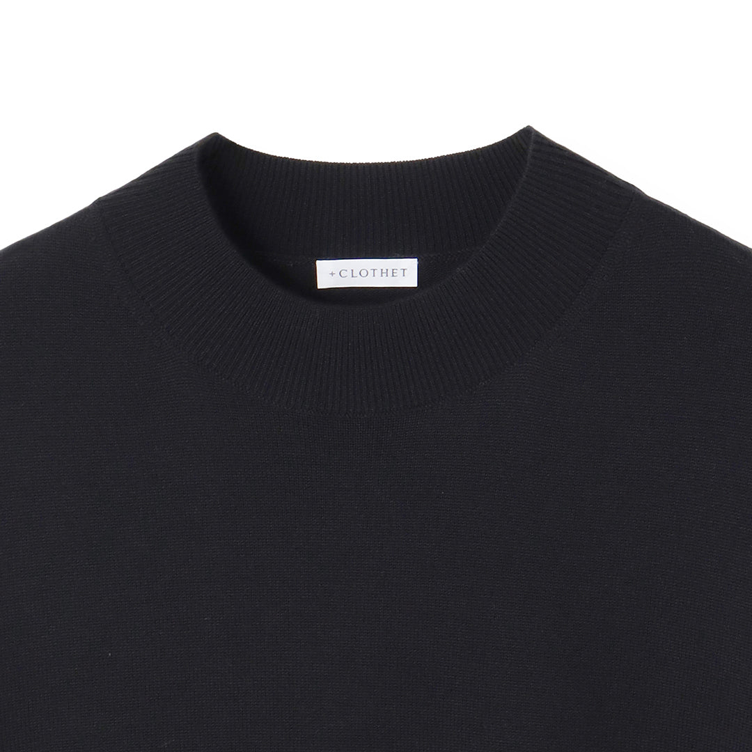 TECHWOOL🄬 Mock Neck Knit Color: Black