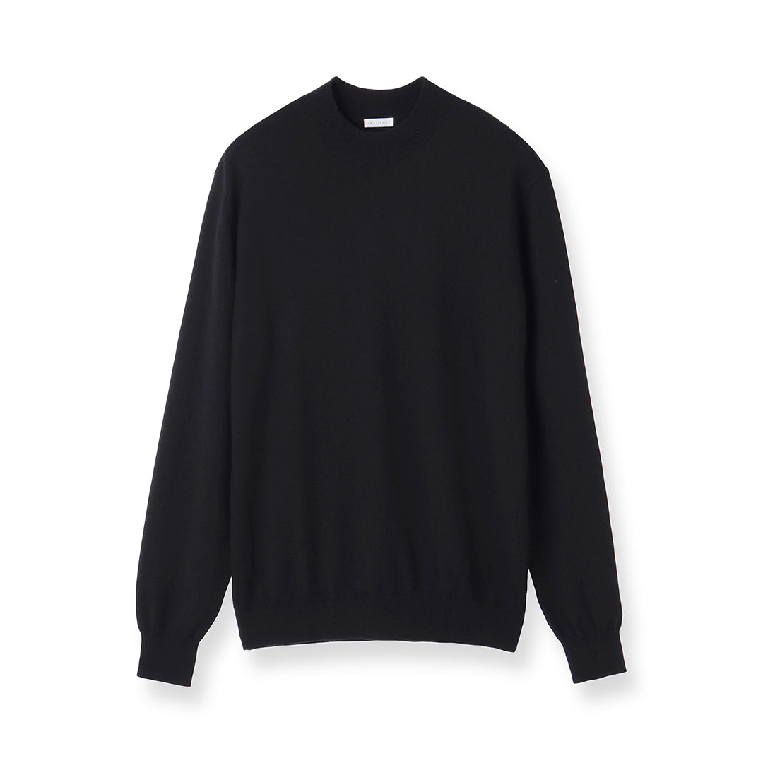 TECHWOOL🄬 Mock Neck Knit Color: Black