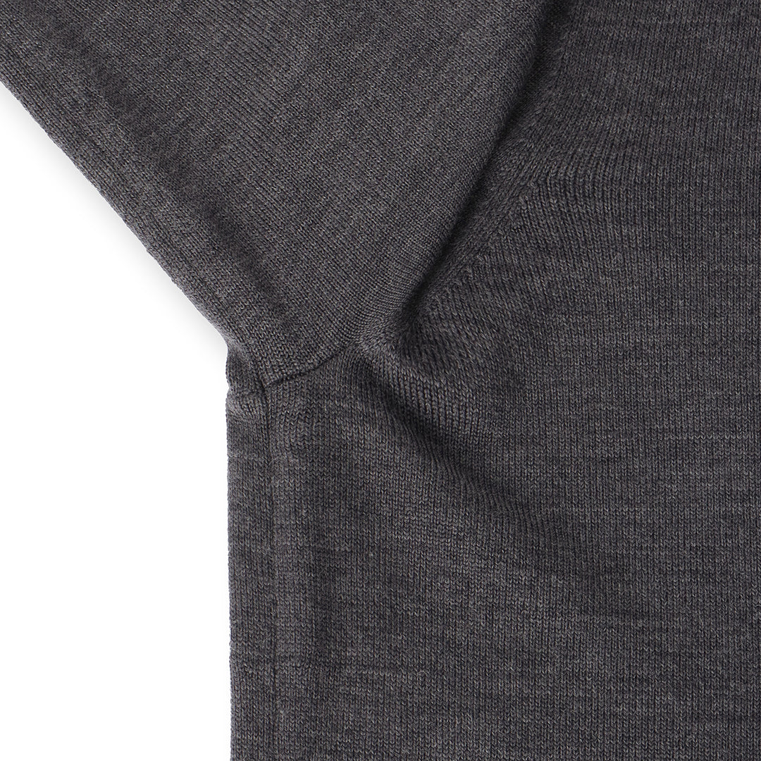 TECHWOOL🄬 Mock Neck Knit Color: Charcoal